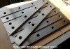 Фото Шлифовка промышленных ножей, изготовление 510х60х20мм, 520х75х25мм, 590х60х16мм, 540х60х16мм.