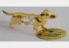 Фото Сувенир с золотом и кристаллами swarovski Сторожевой пёс